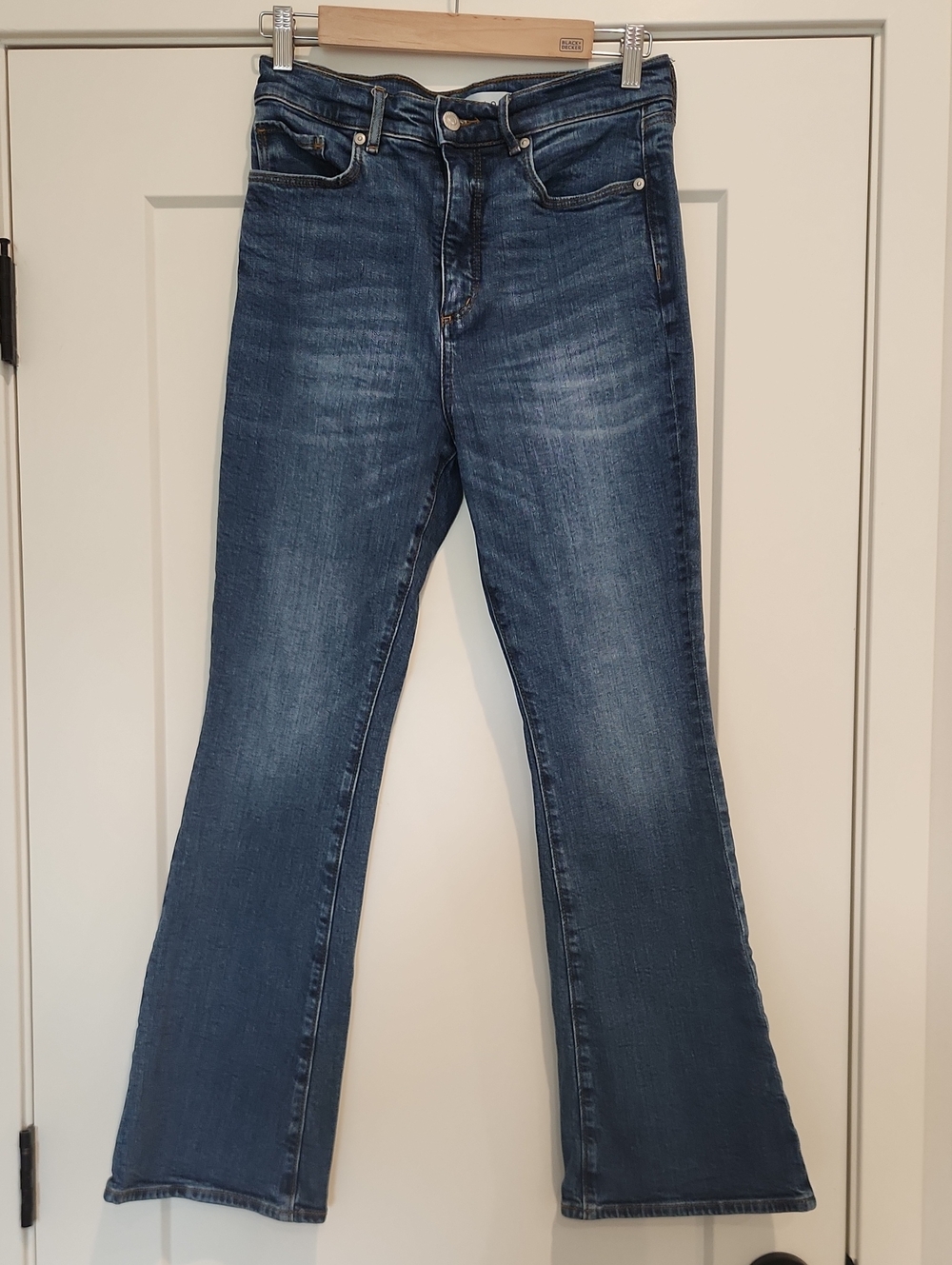 Loft Women's Dark Blue Flared Jeans